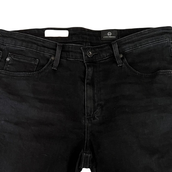 AG Adriano Goldschmied The Brooke Black Mid-Rise Cuffed Hem Bermuda Short Sz 30 - Picture 2 of 12